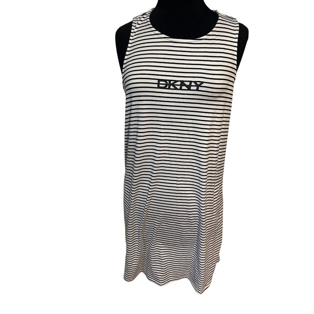 DKNY Racerback Striped Tank Dress Size M